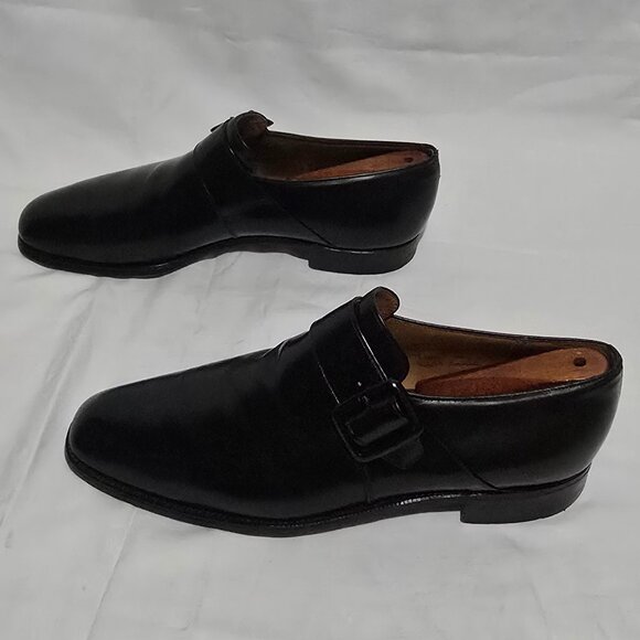 Church's Made in England WESTBURY Calf Leather Monk Strap - Black - Sz 11.5US - Picture 3 of 11